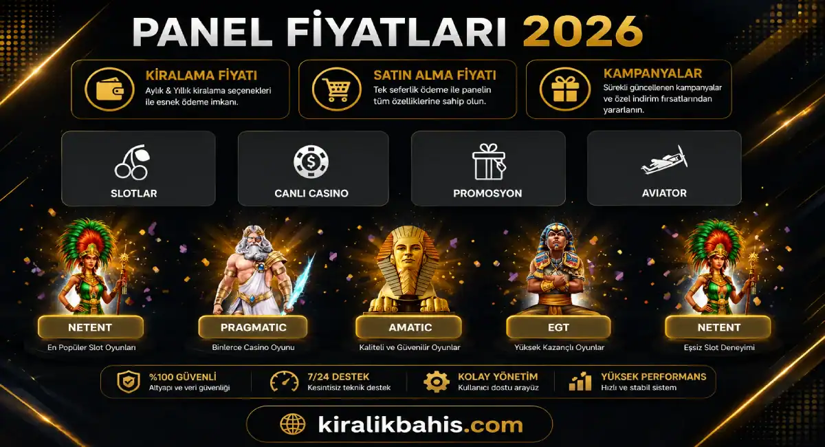 Bahis sitesi admin paneli 4 Bahis sitesi admin paneli fiyatları 2026 — adminlik 1.500–3.000 TL, bayilik 750–1.500 TL aylık kiralama